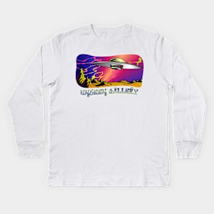 Alien landscape Kids Long Sleeve T-Shirt